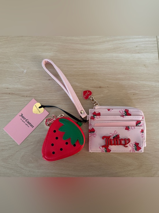 Juicy Couture Handbags - JUICY COUTURE Sweet Strawberry Cardholder Wristlet